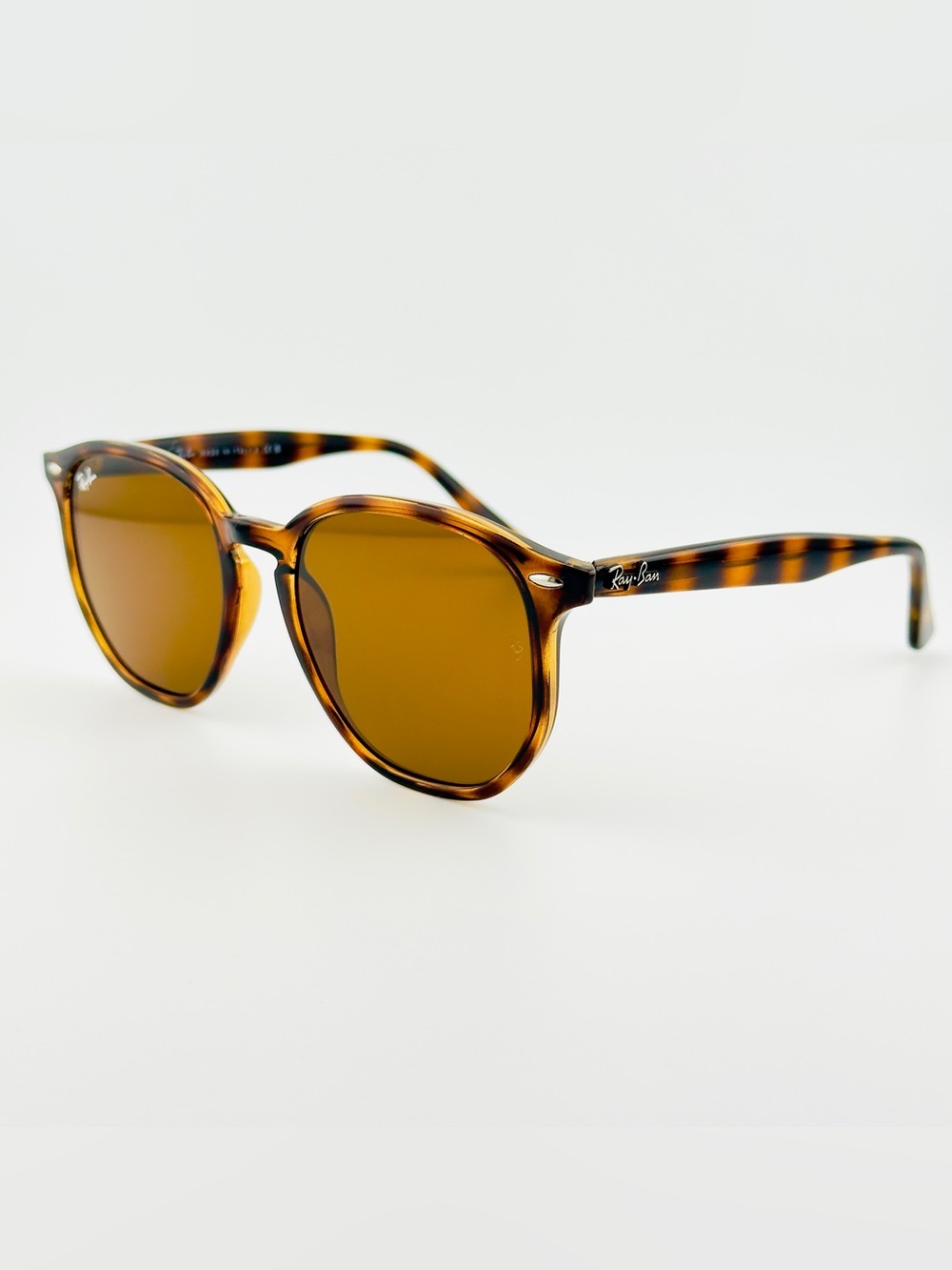 Ray-Ban Sunglasses RB4306 Polished Light Havana Frame B-15 Brown Lenses UNISEX! - Picture 8 of 14